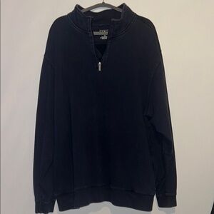 L.L. Bean Navy blue  Zip Up Sweater with High Collar